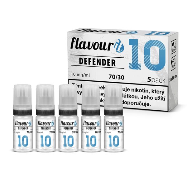 Flavourit Defender nikotinos bazis 10mg 70-30 5x10ml