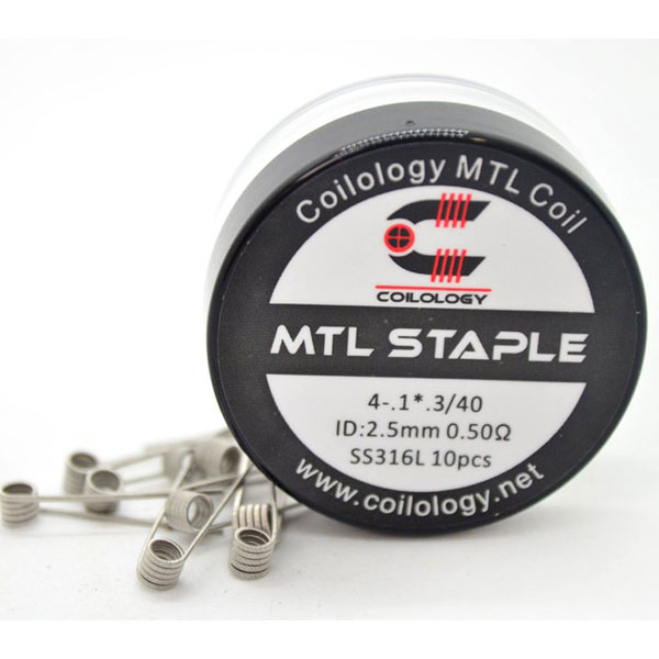 Coilology MTL Staple SS316L - 10db - Előretekert spirálok