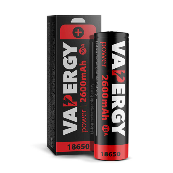 Vapergy Power akkumulátor 18650, 2600mAh, 30A
