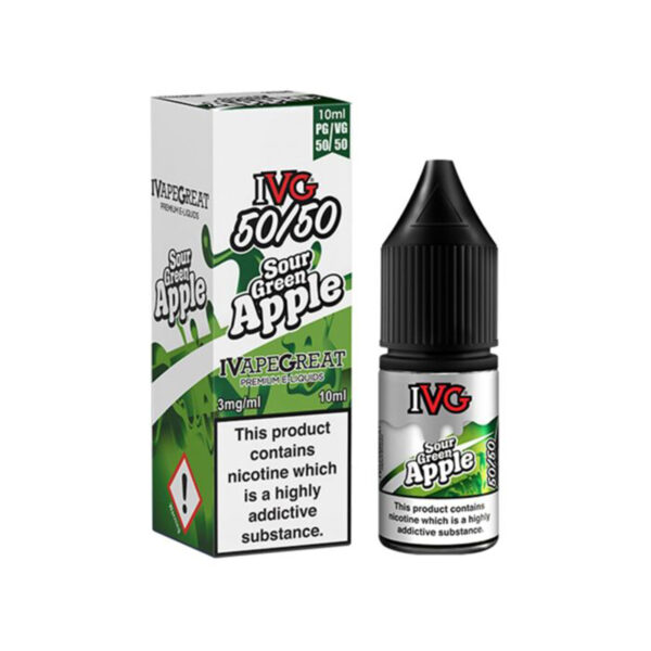 IVG Salt - Sour Green Apple (Savanyú zöld alma) E-liquid