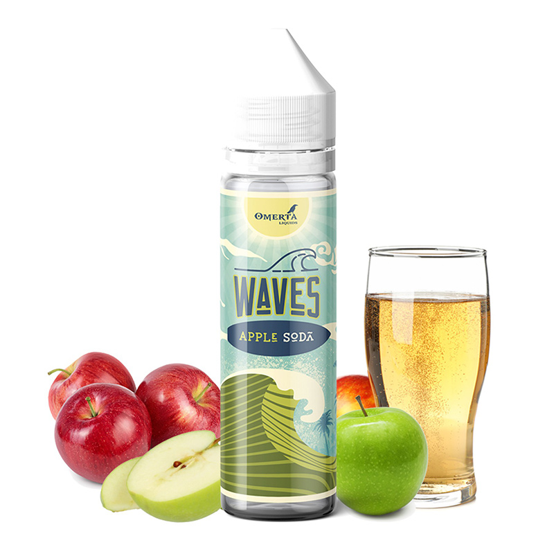 Omerta Liquids Waves Apple Soda Shake and Vape