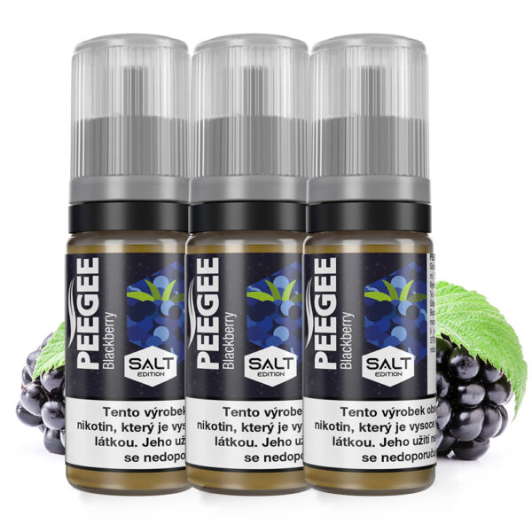 PEEGEE Salt - Blackberry (Fekete Szeder) E-Liquid 3x10ml