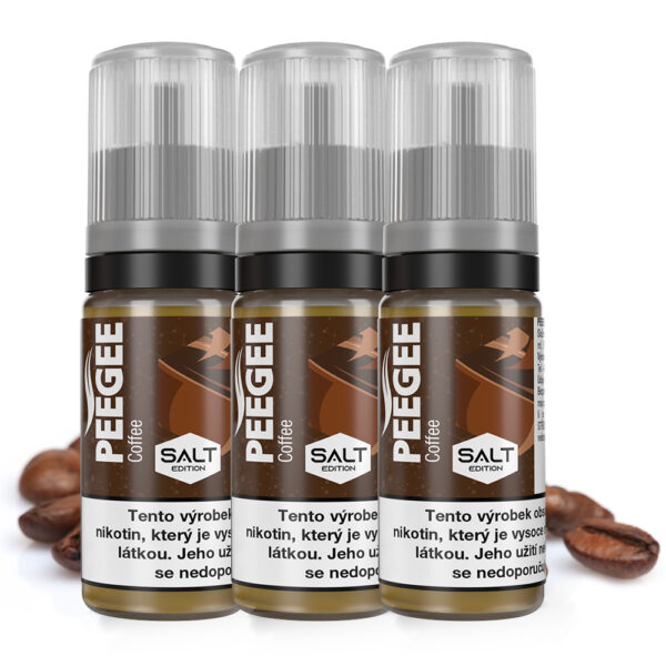 PEEGEE Salt - Coffee (Kávé) E-Liquid 3x10ml