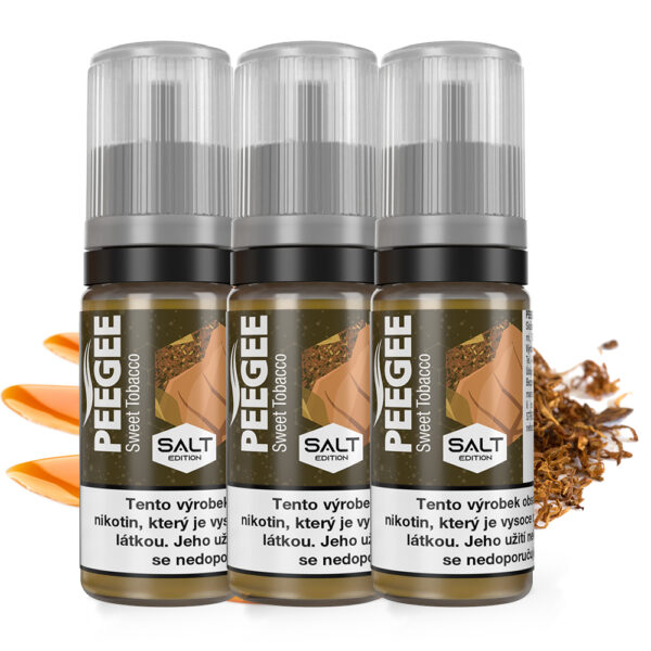 PEEGEE Salt - Sweet Tobacco (Édes Dohány) E-Liquid 3x10ml