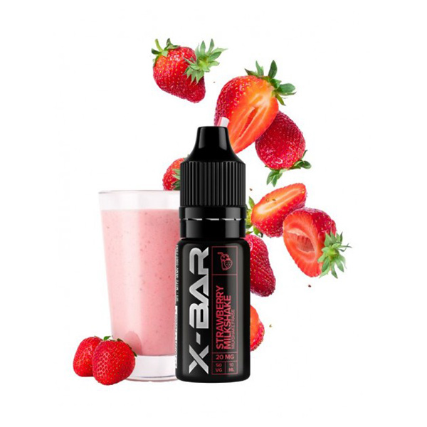 J-Well X BAR Nic SALT - Strawberry Milkshake (Eper Milkshake) E-liquid