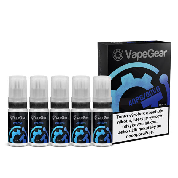 VapeGear - 40PG/60VG - 5x10ml Nikotinos alapfolyadék