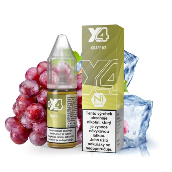 X4 Bar Juice Salt - Grape Ice (Szőlő jég) E-Liquid